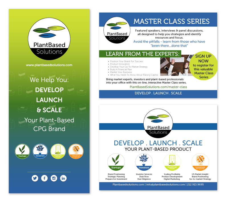 Get better help launching your plant-based brand with Plant Based maser class series! Marketing created by DesignInk Digital.