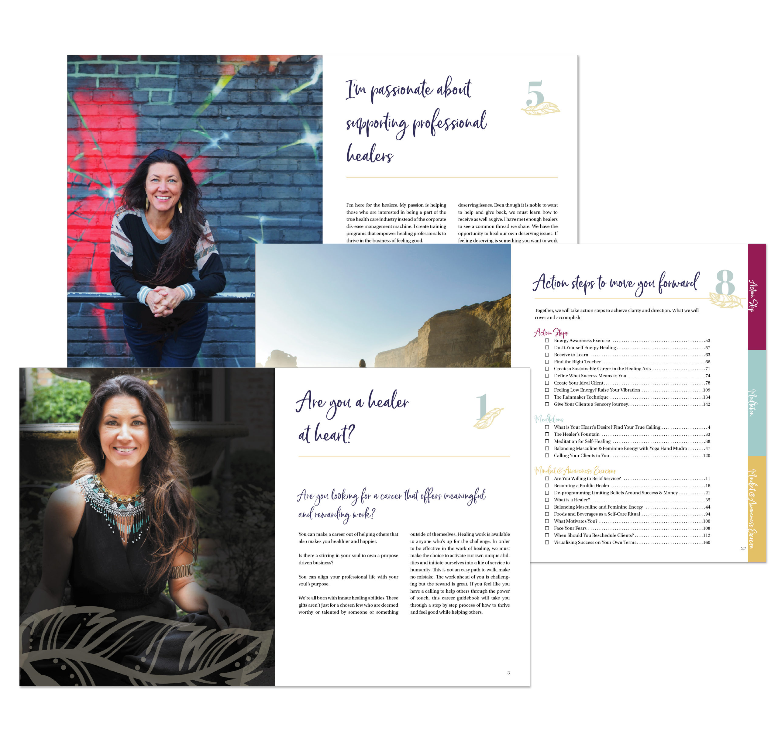 Book design and website integrations for Evangeline Hemrick by DesignInk Digital