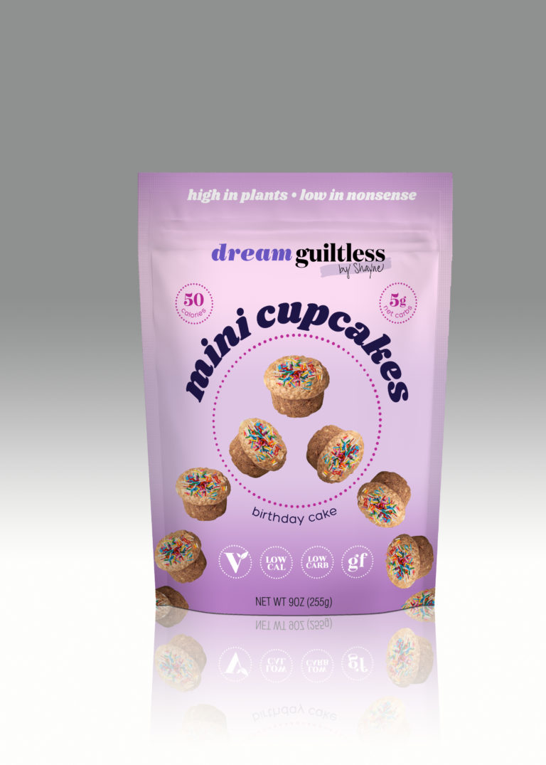 Guiltless by Shayne, vegan, low-cal, Gluten Free, Low Carb mini cupcakes