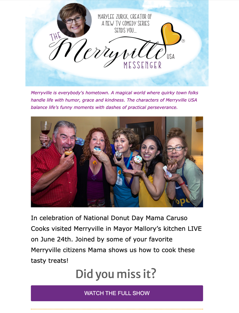 Merryville USA connected a wide audience with an email marketing campaign Designink Digital