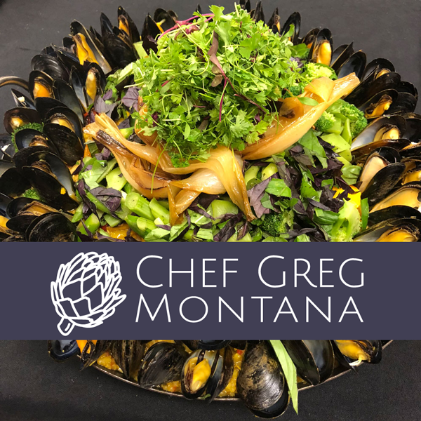 Chef Greg Montana in home chef and culinary artist