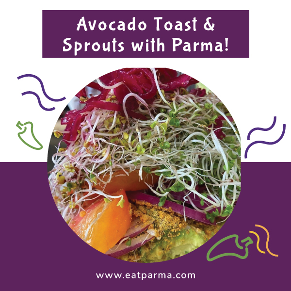 Eat Parma! avocado toast carousel ad