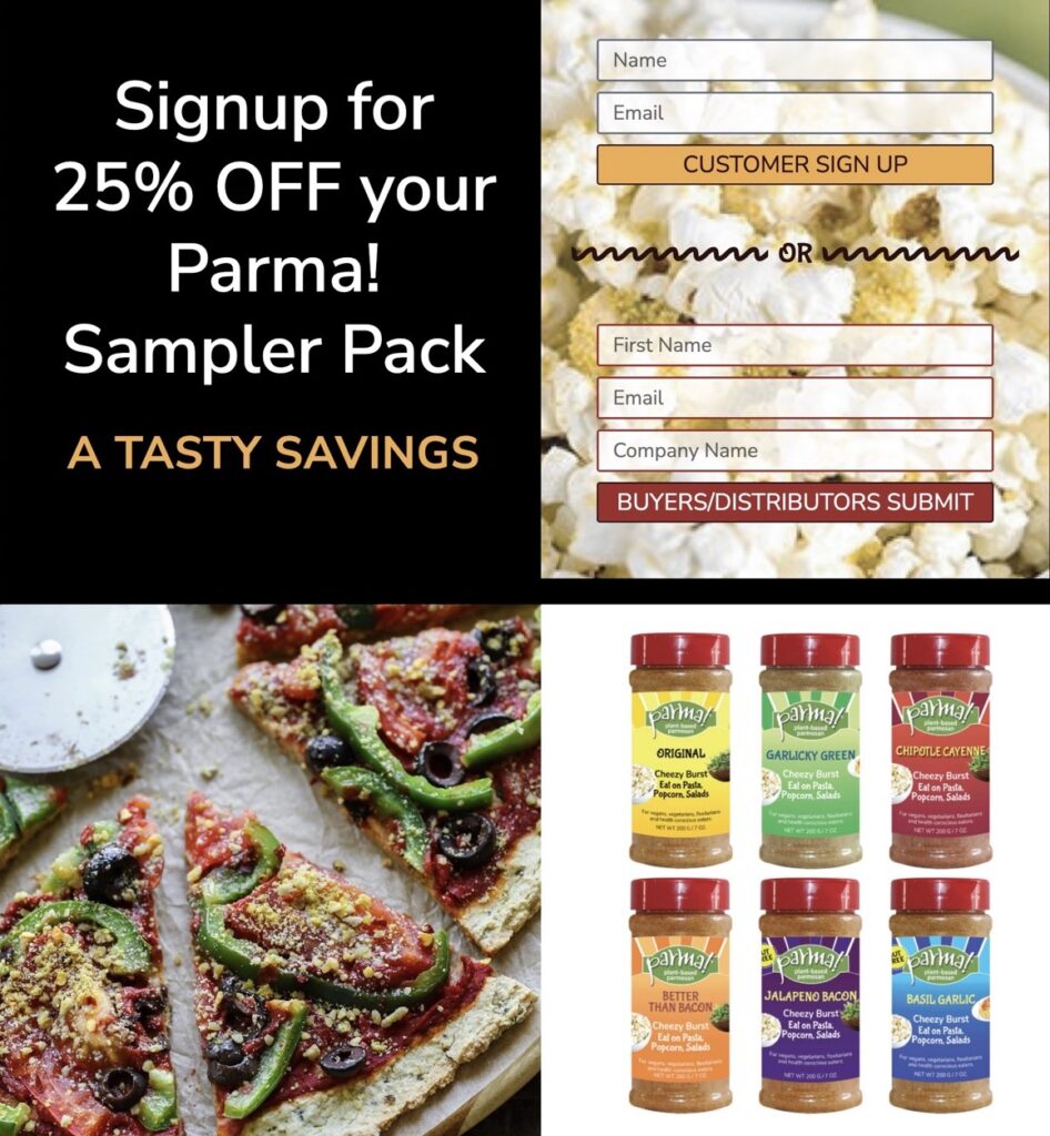 Parma! Landing Page with Ads and emails campaigns