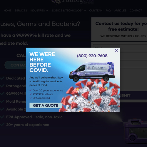 Pathogendnj Pop-up advertising their services